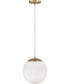 Gaze 1-Light Pendant Satin Brass