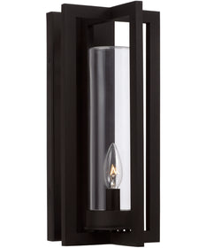 Kent 1-Light Outdoor Wall-Lantern Rain or Shine - Black
