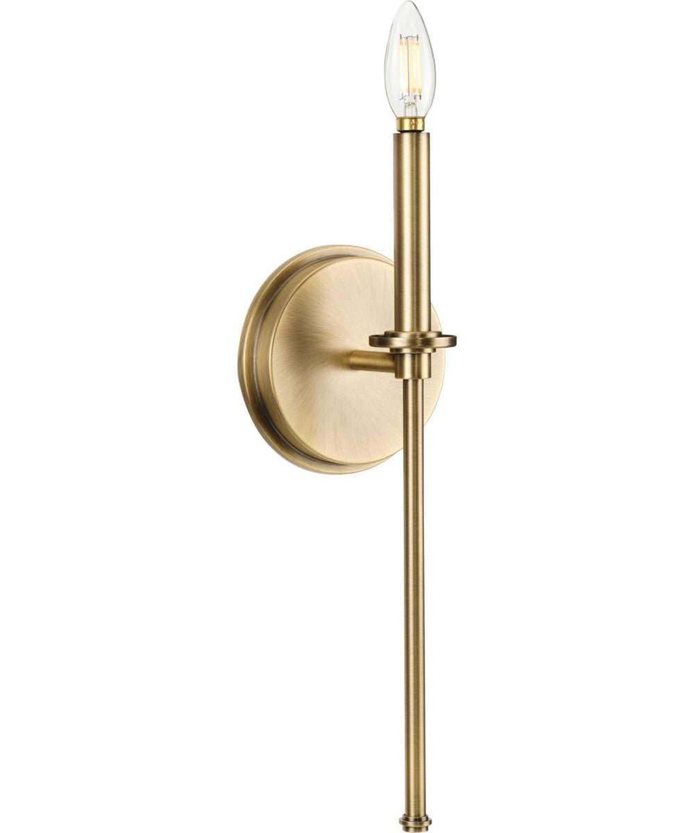Elara 1-Light New Traditional Wall Light Vintage Brass