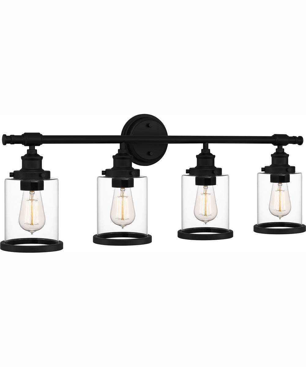 Dixie Extra Large 4-light Bath Light Matte Black