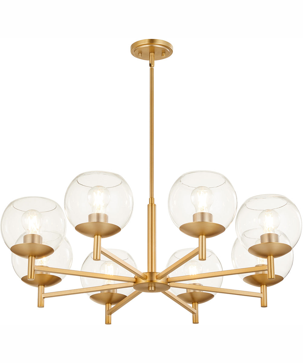 Lyon 8-light Chandelier Aged Brass