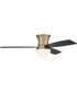 52" Daybreak 1-Light Ceiling Fan Satin Brass