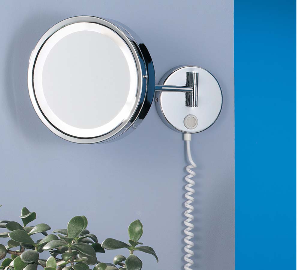 8"H x 18"W H2O LED Bathroom Mirror Chrome
