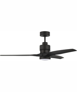 52" Sonnet 1-Light Ceiling Fan Flat Black