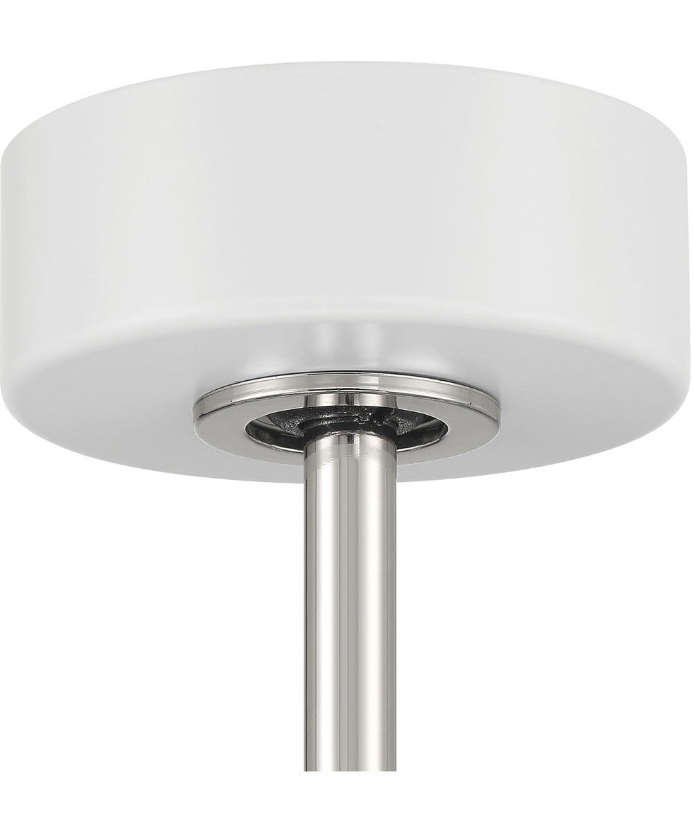 Taylor 24" 1-Light Ceiling Fan (Blades Included) White/Polished Nickel