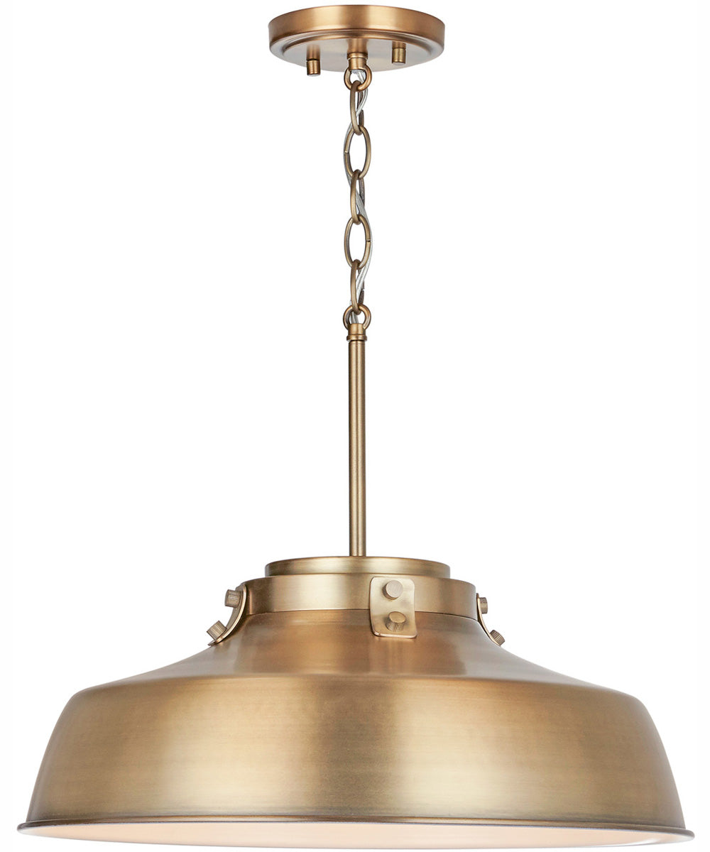 Oakwood 1-Light Pendant Aged Brass