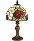 Indian Rose Tiffany Accent Table Lamp