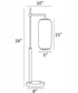 Hagen 1-Light Table Lamp Brushed Nickel/Clear Glass Shade