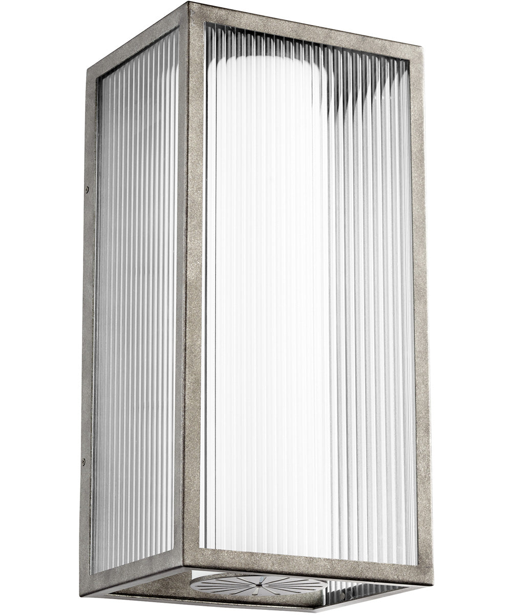 12"W Maestro 3-light LED Wall Mount Light Fixture Weathered Zinc