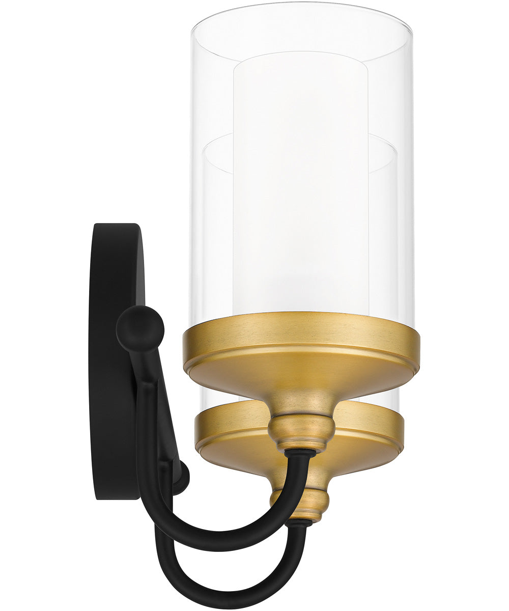 Rowland Medium 2-light Bath Light Matte Black