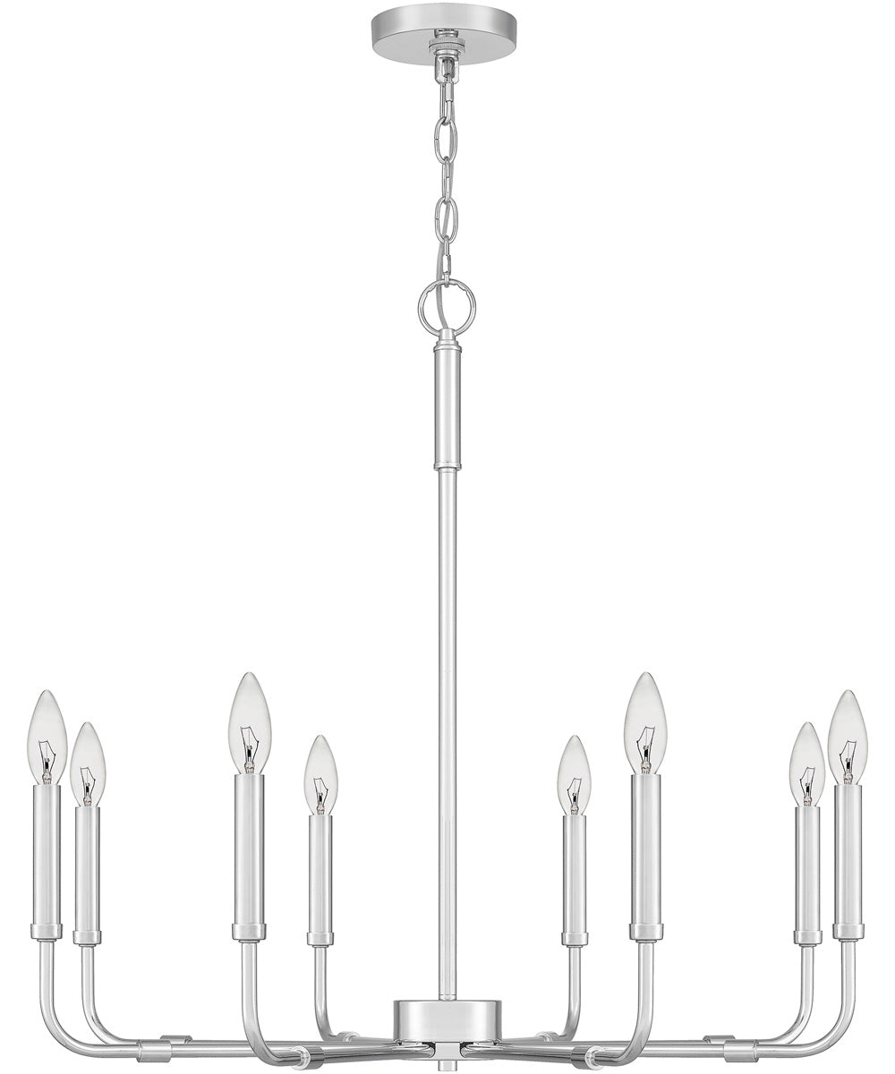Abner 8-light Chandelier Polished Chrome
