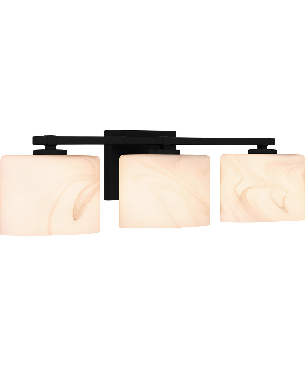 Mather Large 3-light Bath Light Matte Black