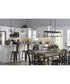 Leyden 1-Light Clear Glass Farmhouse Style Hanging Pendant Light Matte Black
