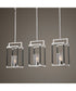 Newburgh 3 Light Nickel Linear Pendant