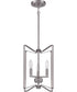 Shayna 3-Light Foyer Brushed Polished Nickel