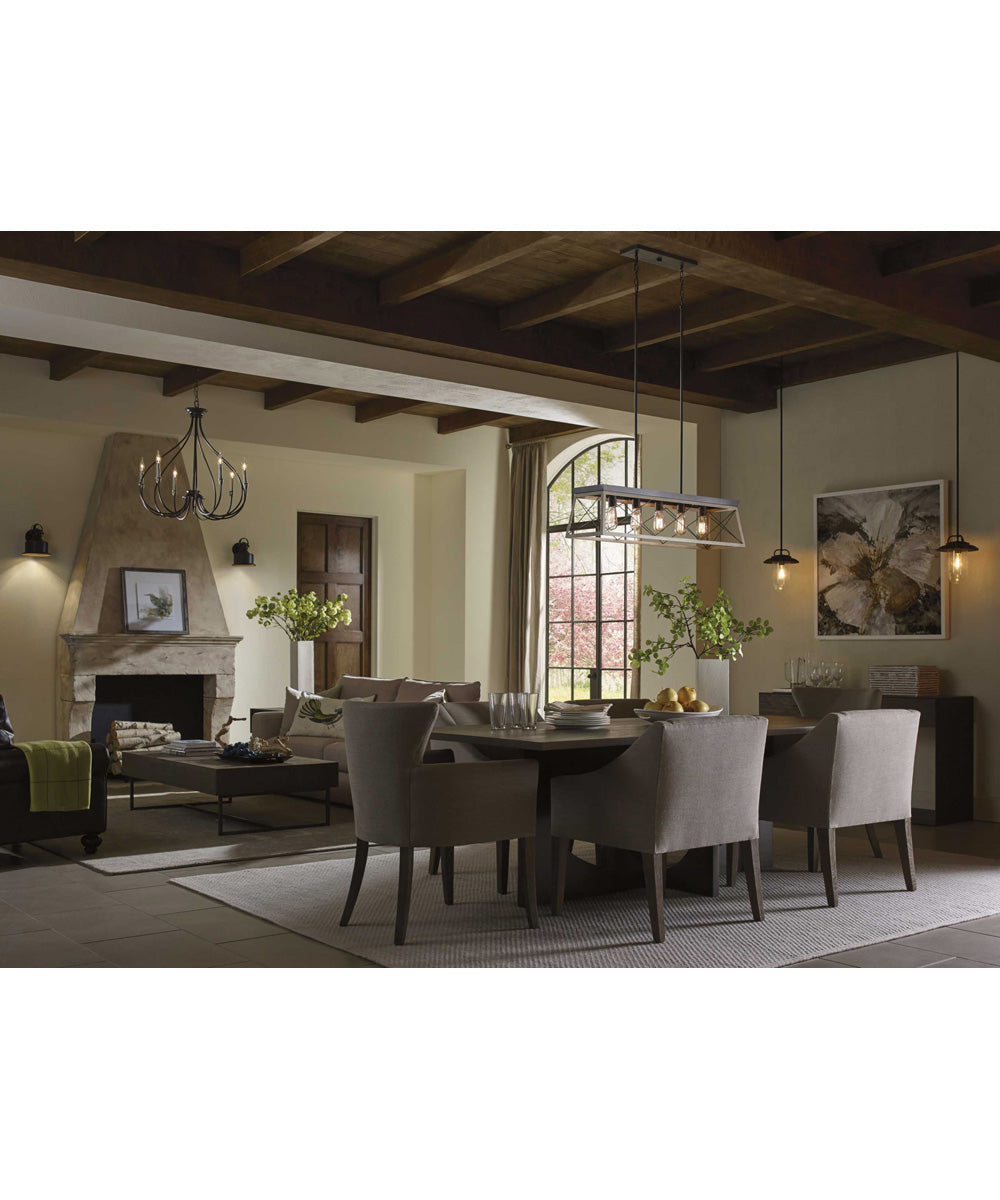 Beaufort 1-Light Hanging Lantern Textured Black