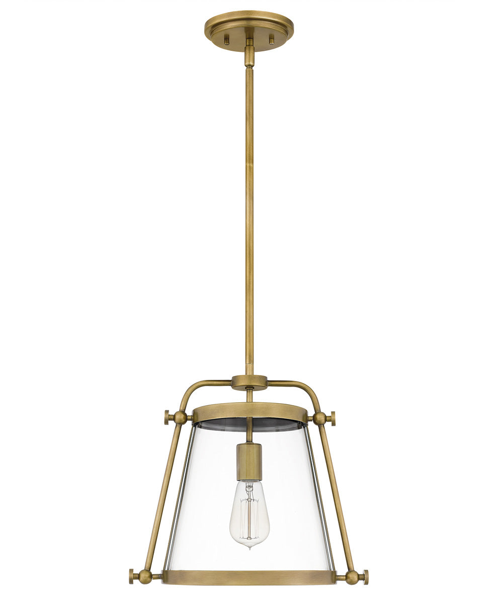 Cardiff Small 1-light Mini Pendant Weathered Brass