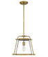 Cardiff Small 1-light Mini Pendant Weathered Brass