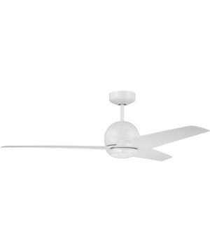 Nate 1-Light Ceiling Fan (Blades Included) White