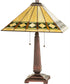 23" High Diamond Band Mission Table Lamp