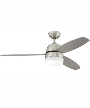 52" Beltre 1-Light Ceiling Fan Brushed Polished Nickel