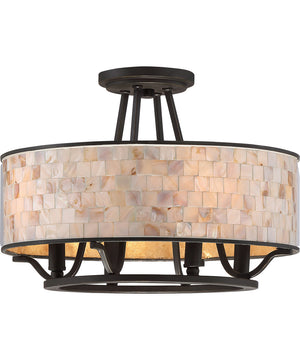 Aristocrat Medium 4-light Semi Flush Mount Palladian Bronze