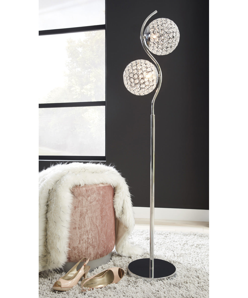 Winter Metal Floor Lamp (1/CN) Clear/Silver