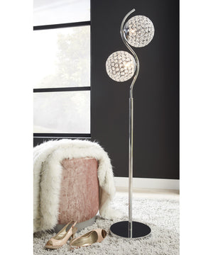 Winter Metal Floor Lamp (1/CN) Clear/Silver