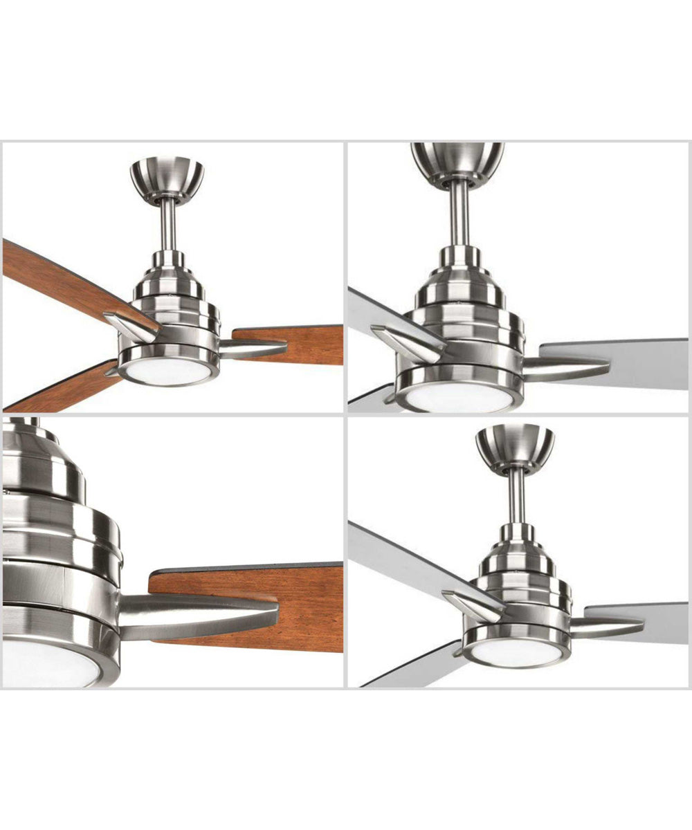 Gaze 60" LED 3-Blade Ceiling Fan Brushed Nickel