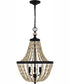 Quoizel Pendant Large 3-light Pendant Matte Black