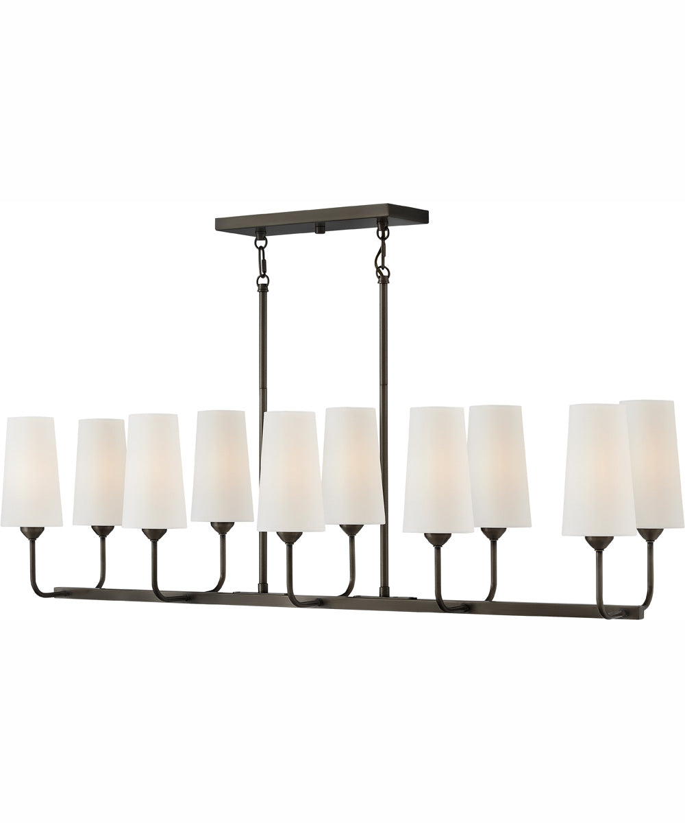 Lewis 10-Light Ten Light Linear in Black Oxide