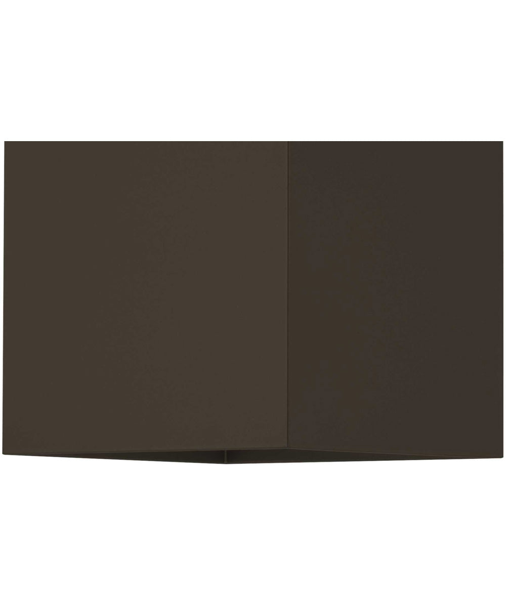 6" Square 2-Light Up/Down Wall Lantern Antique Bronze