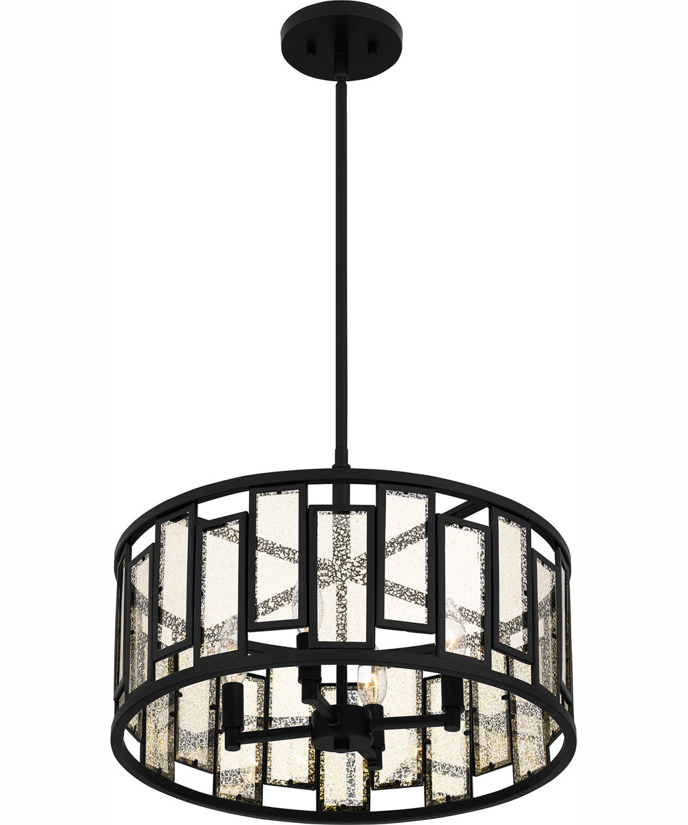 Quoizel Pendant Large 4-light Pendant Matte Black