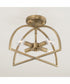 Lawson 4-Light Semi-Flush Aged Brass
