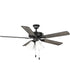 AirPro 52 in. 5-Blade Transitional Ceiling Fan with Light Matte Black