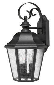 18"H Edgewater 3-Light LED Mini Outdoor Wall Light in Black