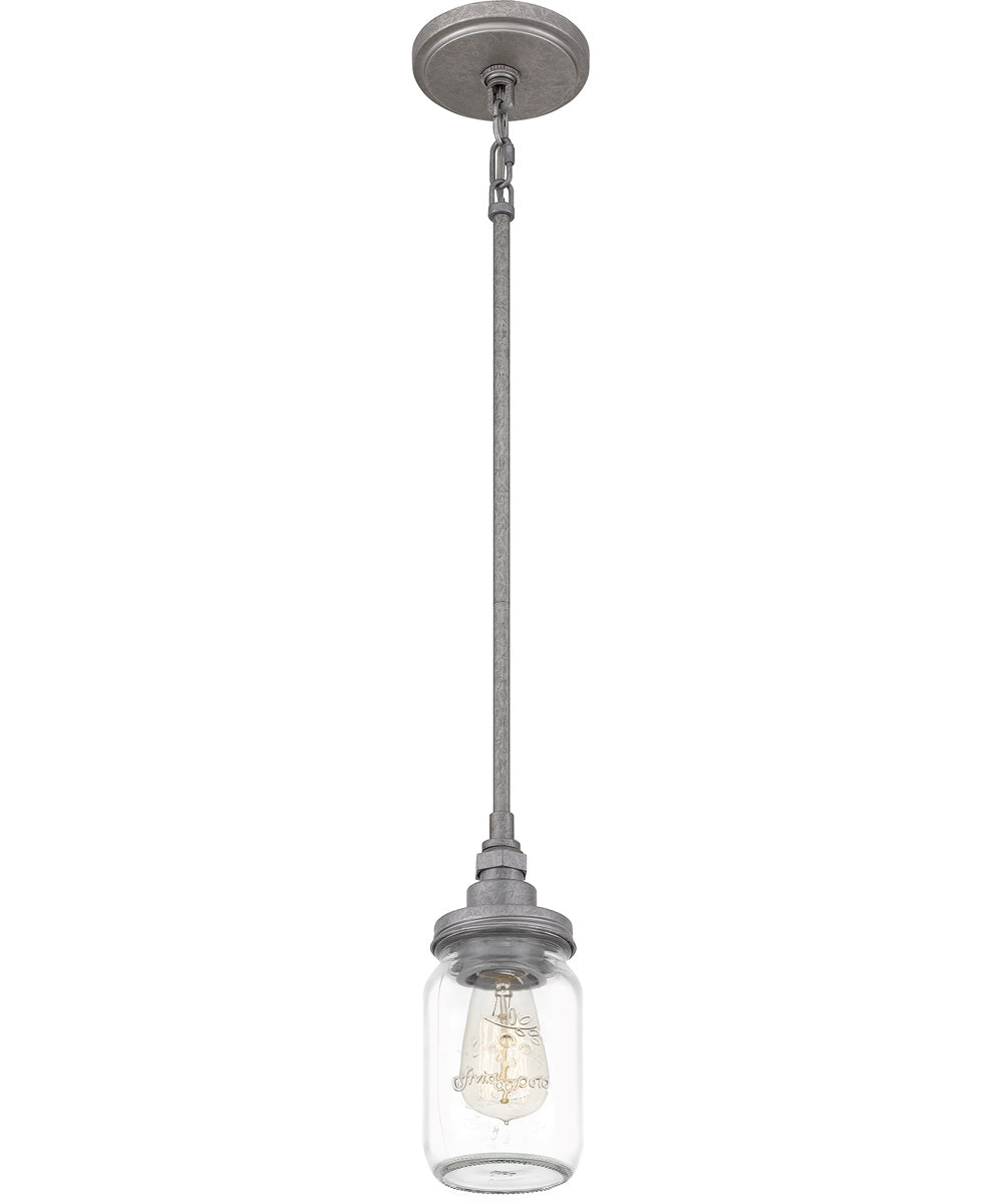 Squire Small 1-light Mini Pendant Galvanized