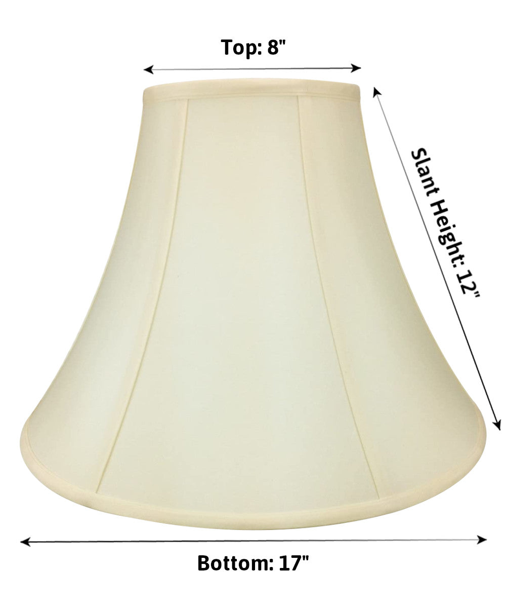 8x17x12 Hollandaise Mix and Match Round Bell Soft Back Shade with Piping