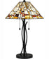Tiffany Small 2-light Table Lamp Matte Black