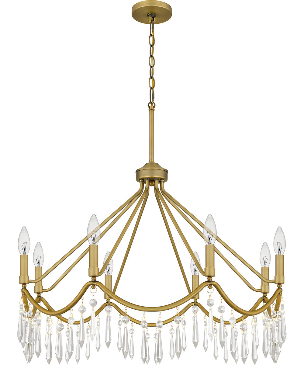 Airedale 8-light Chandelier Aged Brass