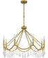 Airedale 8-light Chandelier Aged Brass