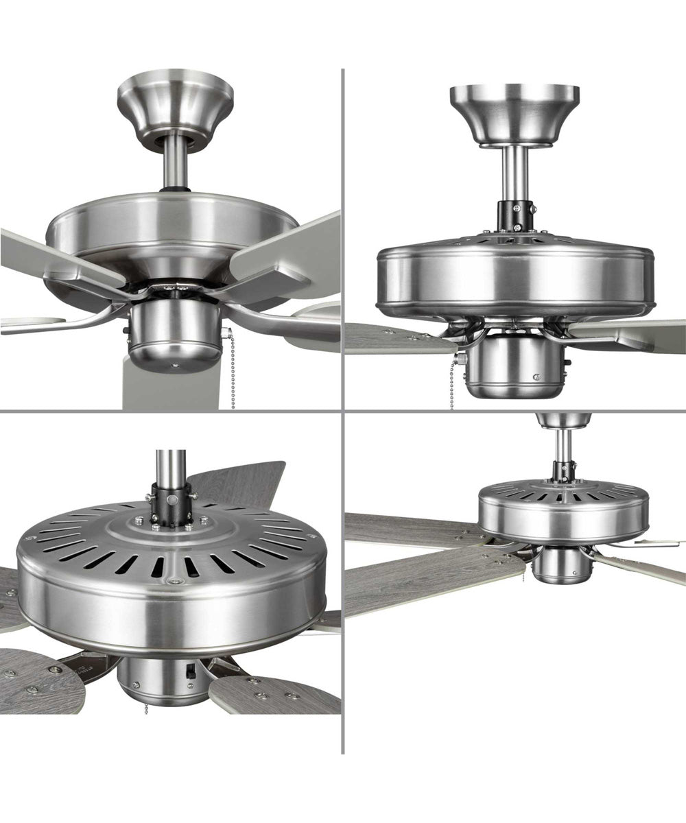 AirPro 52 in. 5-Blade ENRGY STAR Rated Transitional Ceiling Fan Brushed Nickel