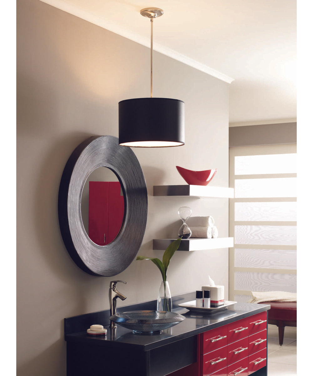 Markor 16" Drum Shade for Use with Markor Pendant Kit Black Parchment