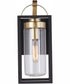 Neo 1-Light Outdoor Wall Lantern Midnight Satin Brass