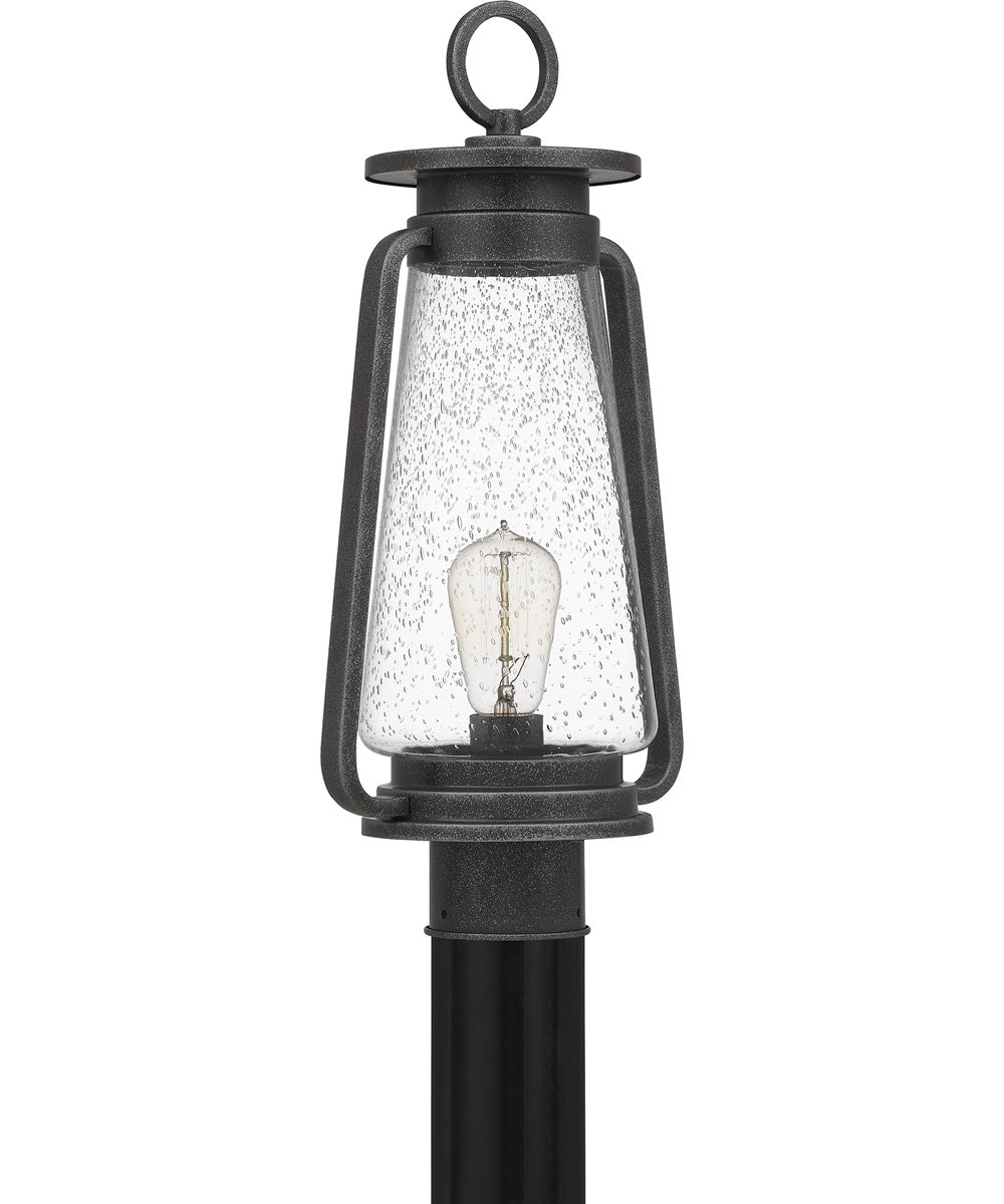 Sutton Large 1-light Outdoor Post Light Speckled Black