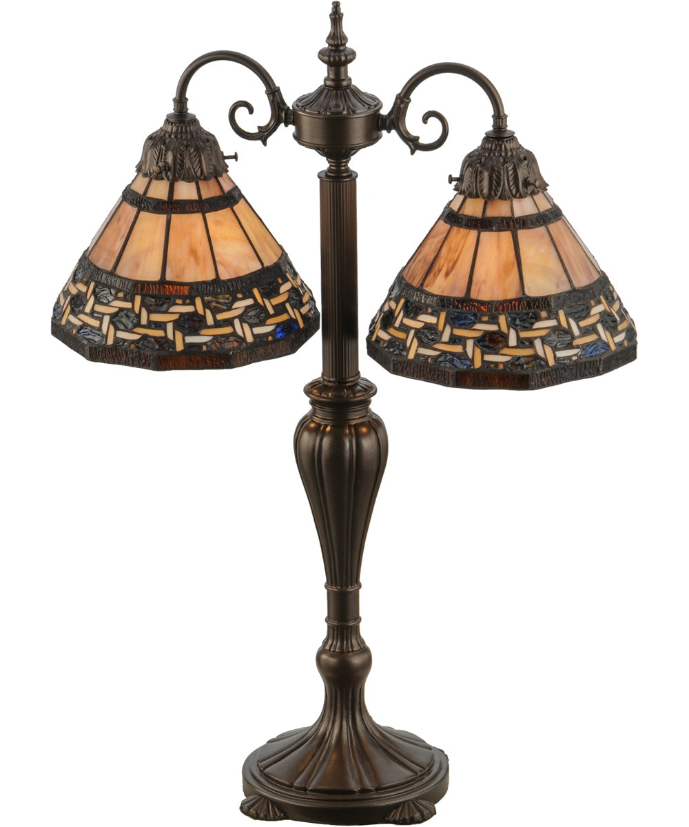 28"H Ilona 2 Light Table Lamp