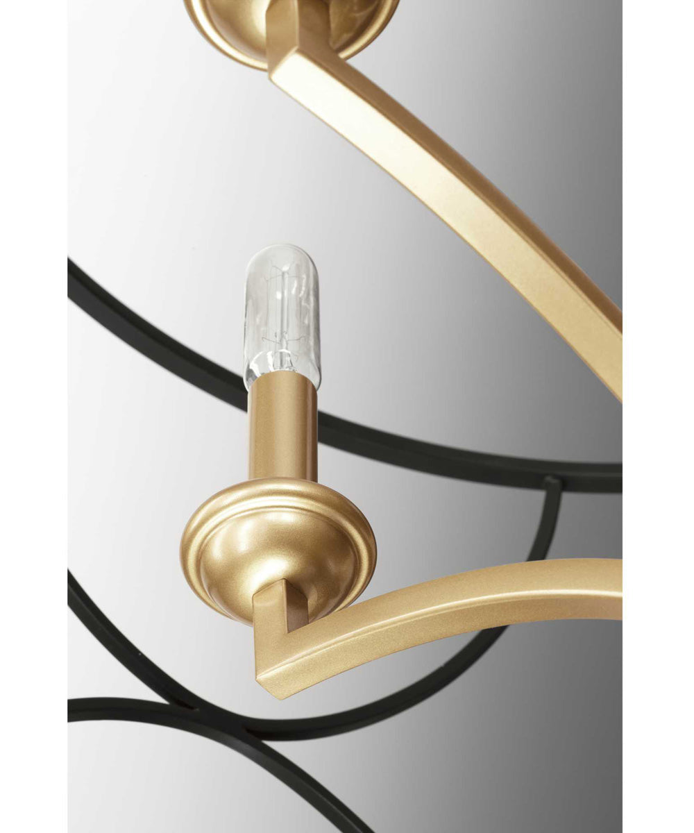 Landree 5-Light Luxe Chandelier Light Matte Black