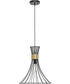 Lorin 1-Light Mid-Century Modern Metal Pendant Light Matte Black