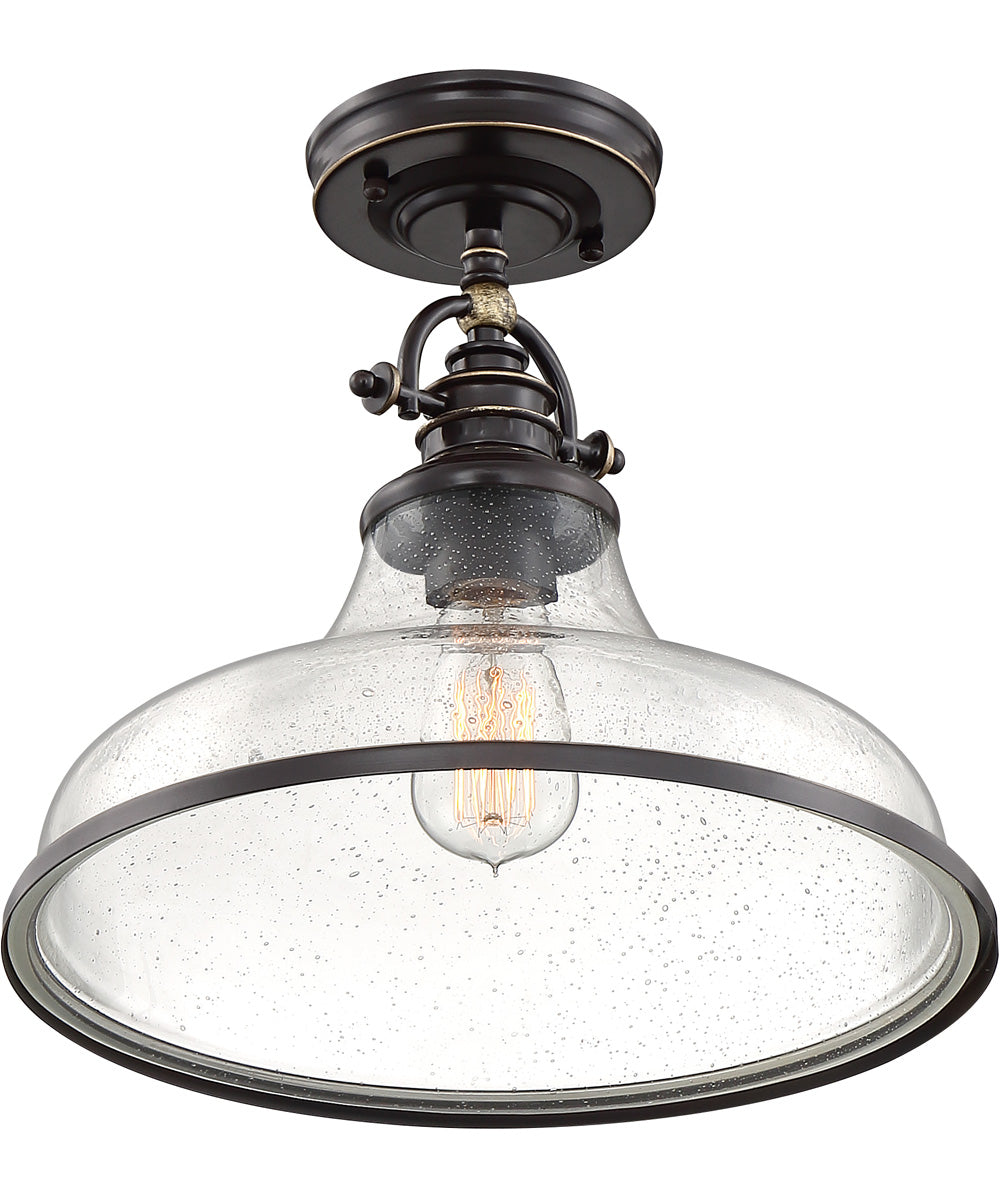 Grant 1-light Semi Flush Mount Palladian Bronze