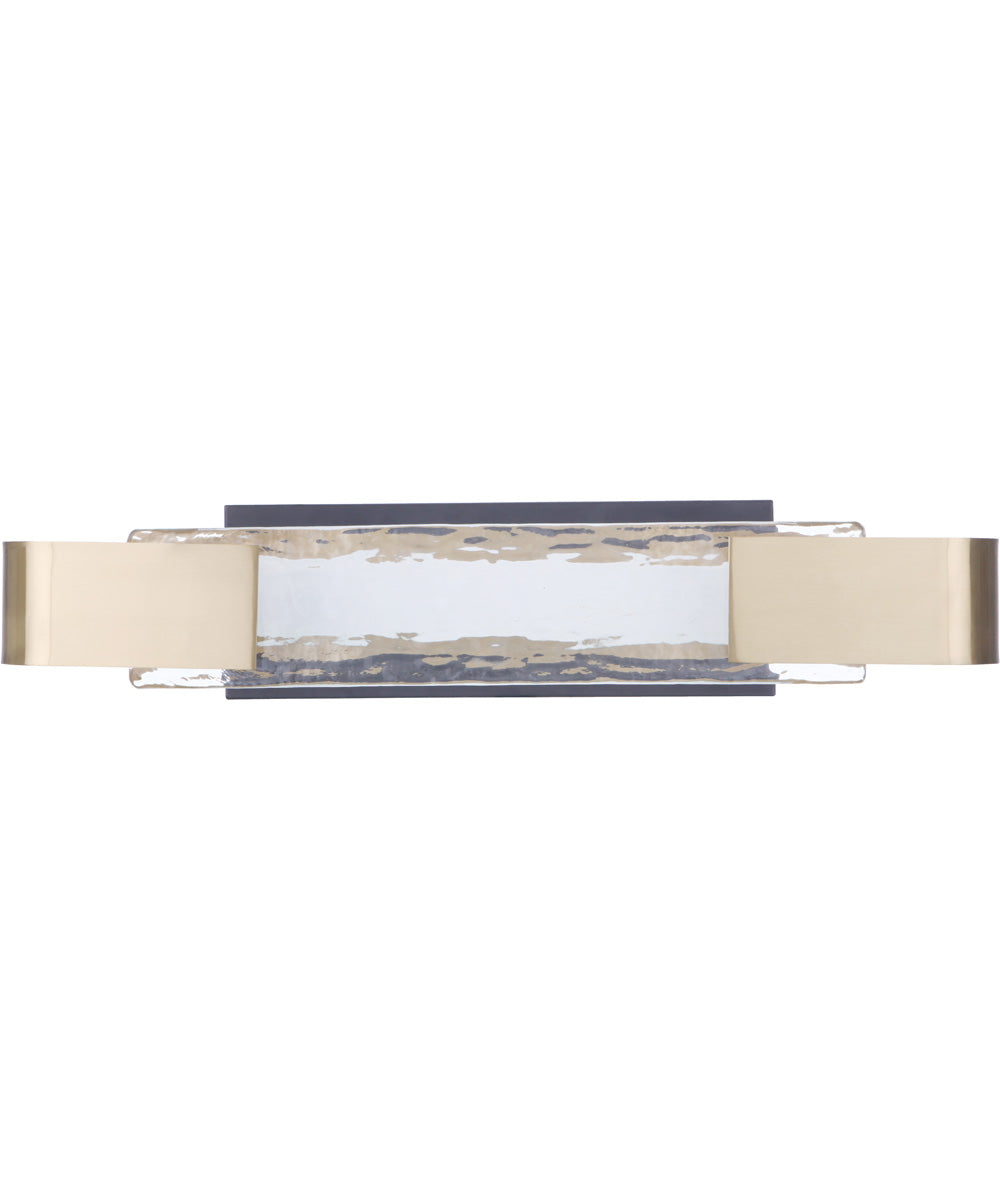 Harmony LED Bath Vanity Light Flat Black / Satin Brass